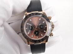 Rolex Daytona 116515 Oysterflex Rose Gold Brown Dial